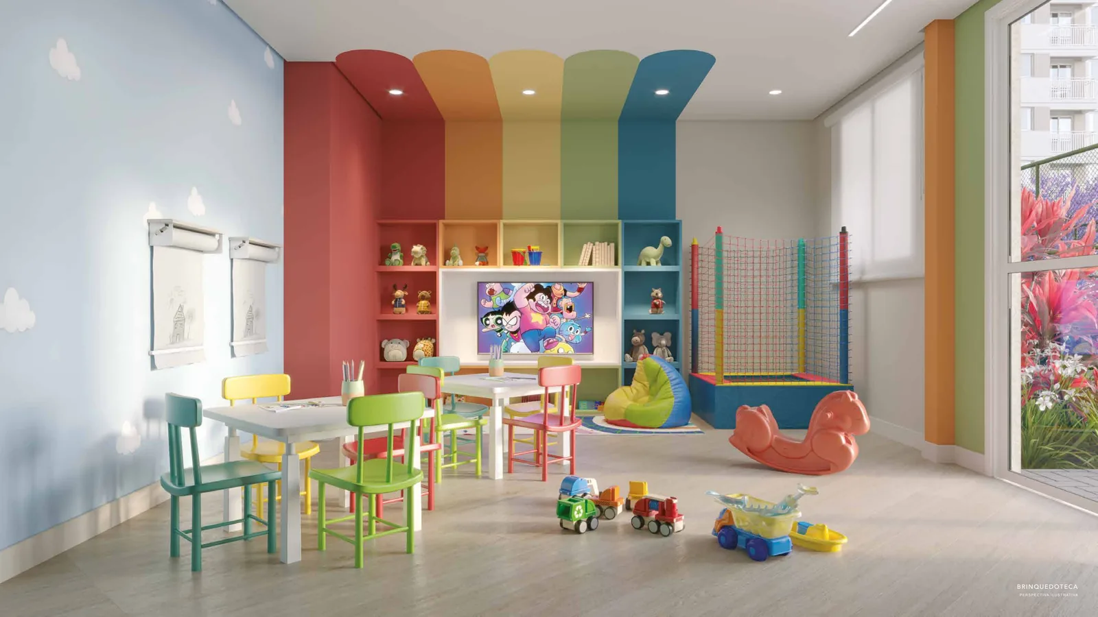 Brinquedoteca do Nova Leopoldina, área de lazer infantil coberta